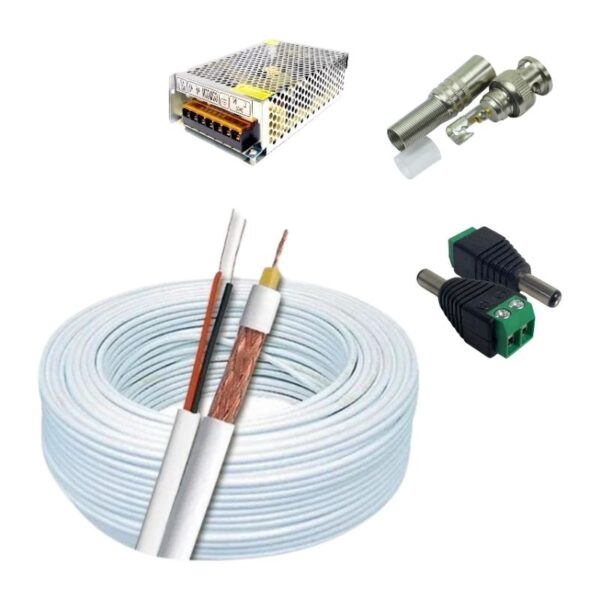 Kit CFTV Completo com 8 Câmeras Bullet HD, DVR WEG 8 Canais e Fonte 10A Bivolt - Imagem 6